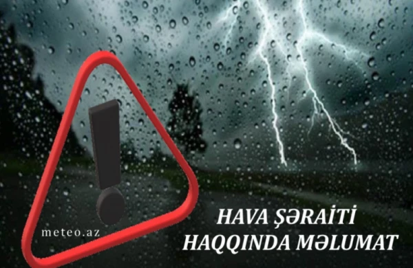 Əhaliyə hava ilə bağlı XƏBƏRDARLIQ