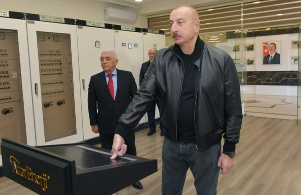 İlham Əliyev və Mehriban Əliyeva “Ağdam” qovşaq yarımstansiyasının açılışında iştirak ediblər