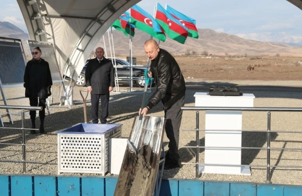 Ağdam şəhərində beşinci yaşayış kompleksinin təməli qoyulub