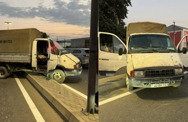 Sürücü sükan arxasında öldü, maşın qəzaya düşdü - Foto&nbsp;