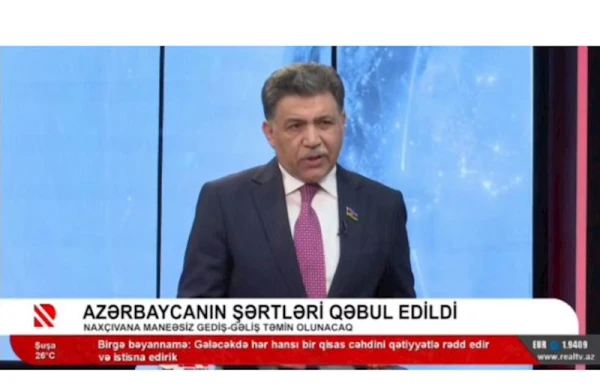 Deputatın canlı efirdə dili topuq vurdu: “Zəngəzur dəhlizi səmərəsiz ərazidir” — VİDEO&nbsp;