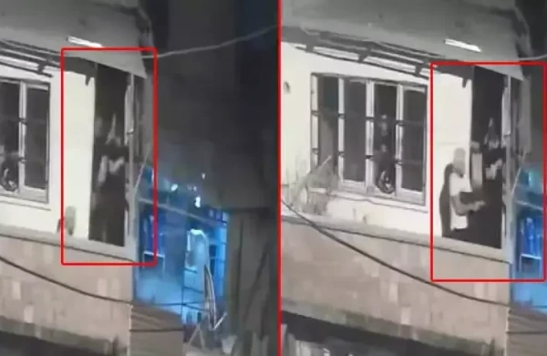 Qonşular eyvandan bir-birinə atəş açdı     —   Atışmanın VİDEOSU 