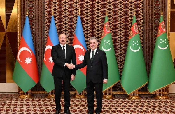 İlham Əliyevin Qurbanqulu Berdiməhəmmədovla təkbətək görüşü olub&nbsp;