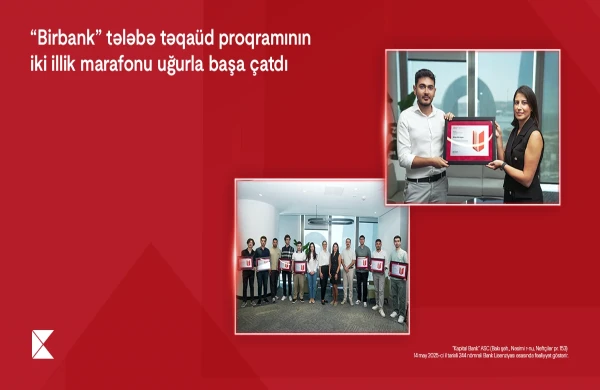 “Birbank” tələbə təqaüd proqramının iki illik marafonu uğurla başa çatıb&nbsp;