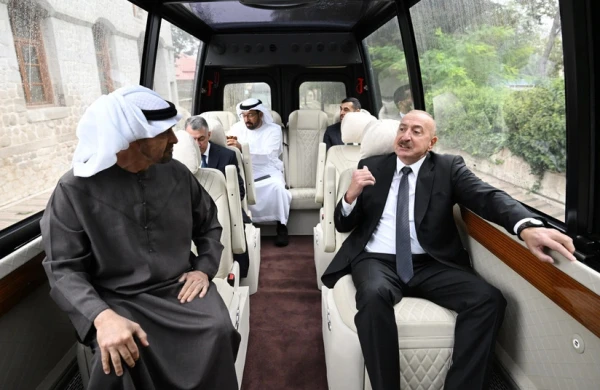 Azərbaycanın və Birləşmiş Ərəb Əmirliklərinin prezidentləri Milli Xalça Muzeyinin Şuşa filialında olublar