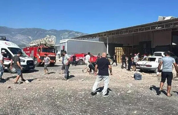 Türkiyədə güclü partlayış - 4 yaralı var - ANBAAN VİDEO 