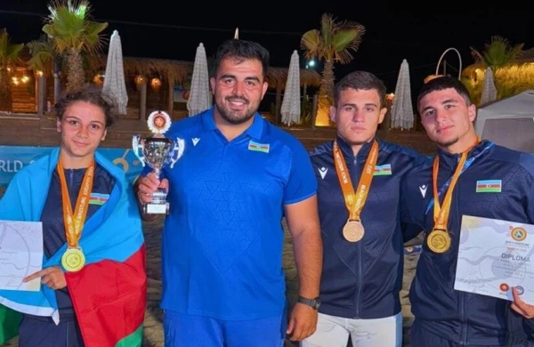 Azərbaycan güləşçiləri 2 qızıl və 1 bürünc medal qazanıblar
