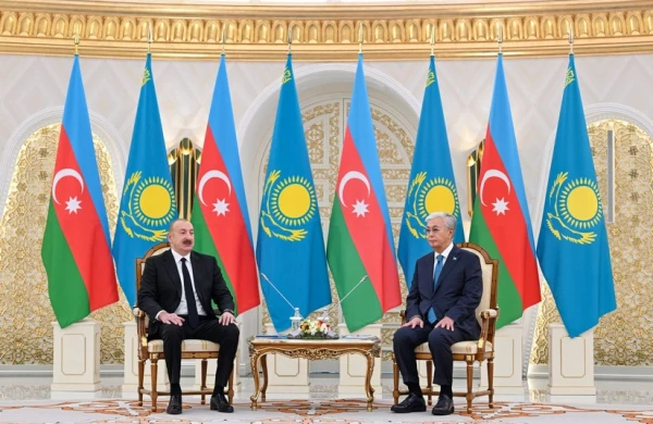 Azərbaycan və Qazaxıstan prezidentlərinin təkbətək görüşü olub