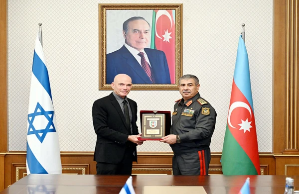 Zakir Həsənov İsrailin briqada generalını qəbul edib&nbsp;