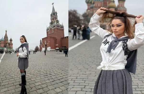 Xatirə Kremlin önündə  - FOTO