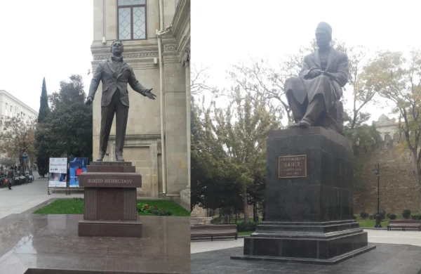 Dahilərin heykəlləri baxımsız vəziyyətdə - FOTO FAKT  