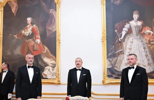 Bratislavada Prezident İlham Əliyevin şərəfinə rəsmi ziyafət verilib 