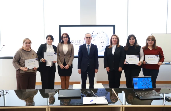 MEK-in “Vikipediya” təlimlərini yekunlaşdıranlara sertifikatlar təqdim olunub&nbsp;&nbsp;