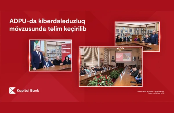 "Kapital Bank"ın kiberdələduzluqla mübarizə mövzusunda təlimləri davam edir 