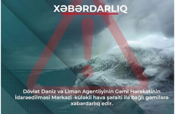 Xəzər dənizi ilə bağlı XƏBƏRDARLIQ&nbsp;