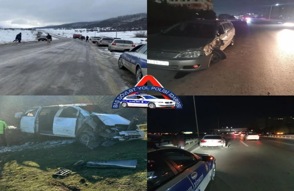 DYP: Dörd gündə yol qəzalarında 8 nəfər ölüb, 6 nəfər xəsarət alıb&nbsp;