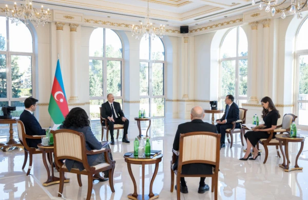 Prezident İlham Əliyev yerli televiziya kanallarına müsahibə verib&nbsp;