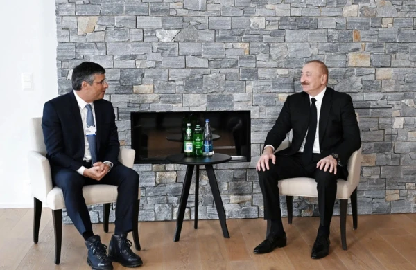 Prezident İlham Əliyev Davosda Braziliyanın "BTG Pactual" şirkətinin sədri ilə görüşüb&nbsp;
