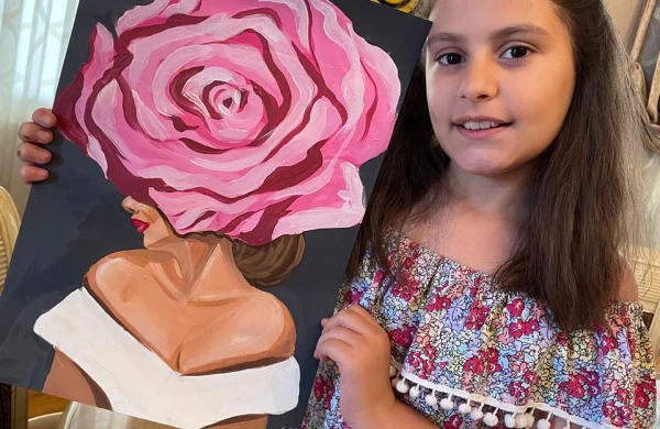 11 yaşlı rəssamla MÜSAHİBƏ: "Ən böyük arzum tanınmış rəssam olmaqdır"  -FOTOLAR