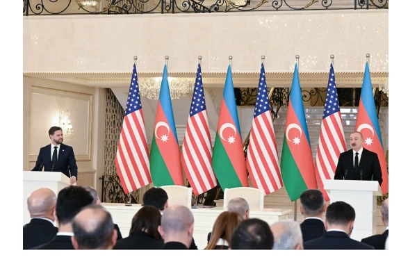 Azərbaycan Prezidenti və ABŞ-ın Vitse-prezidenti mətbuata bəyanatlarla çıxış ediblər - VİDEO