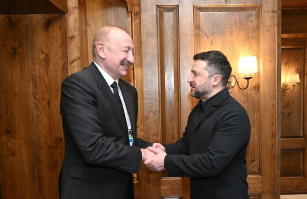Prezident Zelenski ilə görüşdü - Fotolar 