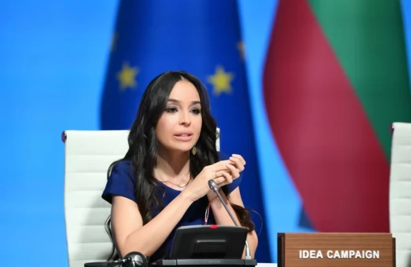 Leyla Əliyeva “Yaşıl enerji layihələri” sessiyasında çıxış edib 