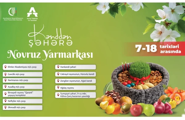 Bu ərazilərdə bayram yarmarkası olacaq - SİYAHI