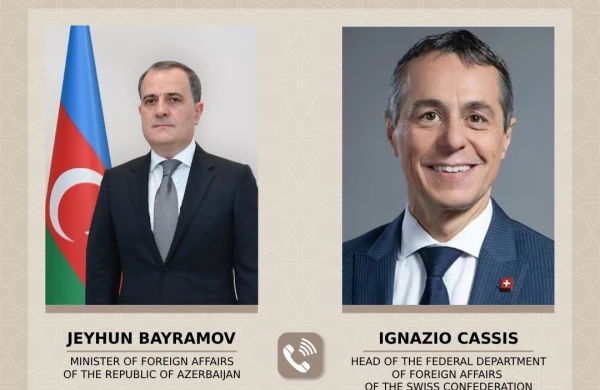 Azərbaycan və İsveçrə XİN rəhbərləri beynəlxalq və regional təhlükəsizlik məsələlərini müzakirə ediblər&nbsp;