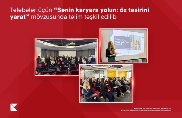 Təhsil kreditindən yararlanan tələbələr üçün “Sənin karyera yolun: öz təsirini yarat” mövzusunda təlim keçirilib&nbsp;