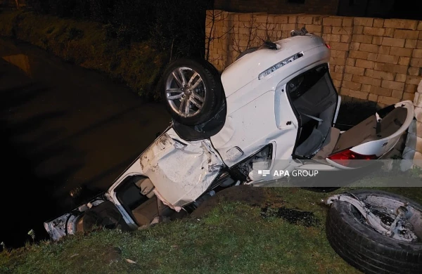 "Audi Q7" kanala aşdı -GÖRÜNTÜLƏR