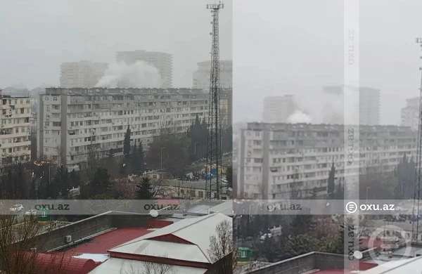 Bakıda yanğın BAŞLAYIB