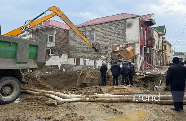 Keşlədəki həmin ev tamamilə söküldü - Fotolar&nbsp;