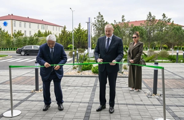 Prezident Milli Aviasiya Akademiyasında Beynəlxalq Təlim Mərkəzinin açılışında iştirak edib
