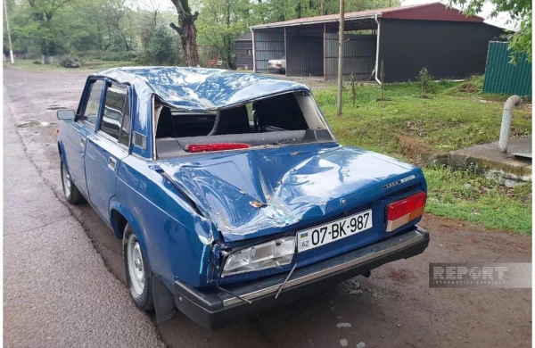 Gəlinlə qayınata qəzaya düşdü