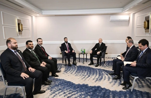 Prezident İlham Əliyev Antalyada Əhməd Əl Şaraa ilə görüşüb 