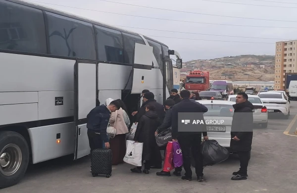 Köç karvanı Ağdam şəhərinə çatıb - FOTO