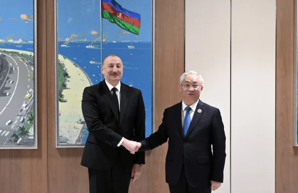 Prezident İlham Əliyev Çin Dövlət Şurasının Baş nazirinin müavinini qəbul edib 