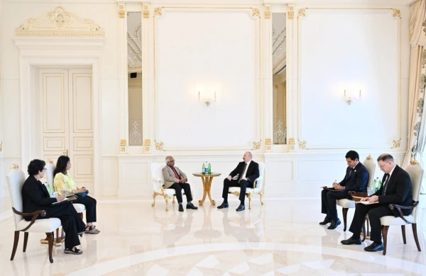 Prezident İlham Əliyev Mavriki Prezidenti ilə görüşüb&nbsp;