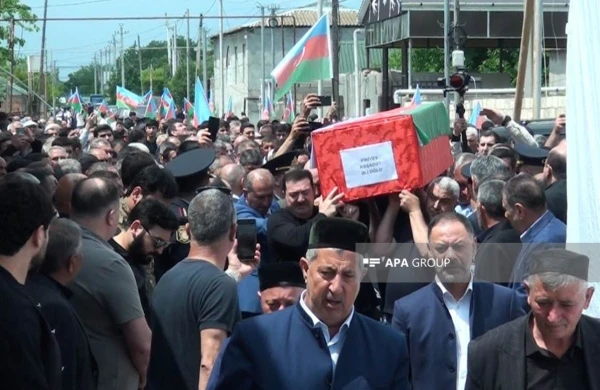 Rəşadət Piriyevin nəşinin qalıqları Bərdədə dəfn olunub