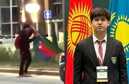 Bayrağımızı yerdən qaldıran məktəbli mükafatlandırıldı 