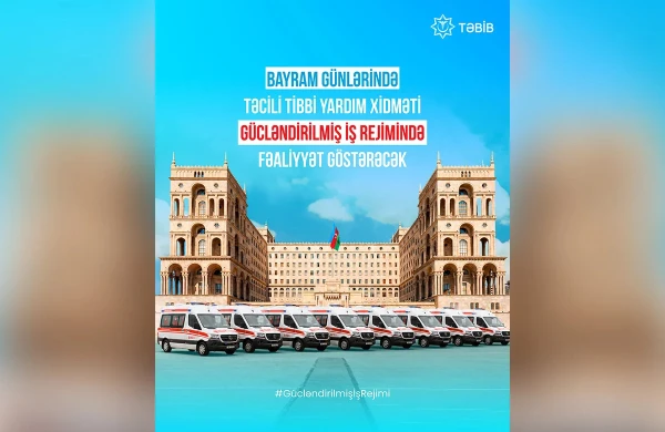 TƏBİB bayram günlərində gücləndirilmiş iş rejimində fəaliyyət göstərəcək