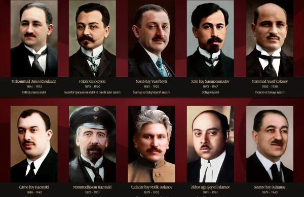 Azərbaycan Cümhuriyyətinin ilk hökumətində nazirlər - ADLAR