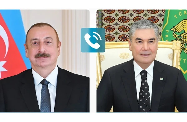 İlham Əliyevlə Qurbanqulu Berdiməhəmmədov arasında telefon danışığı olub