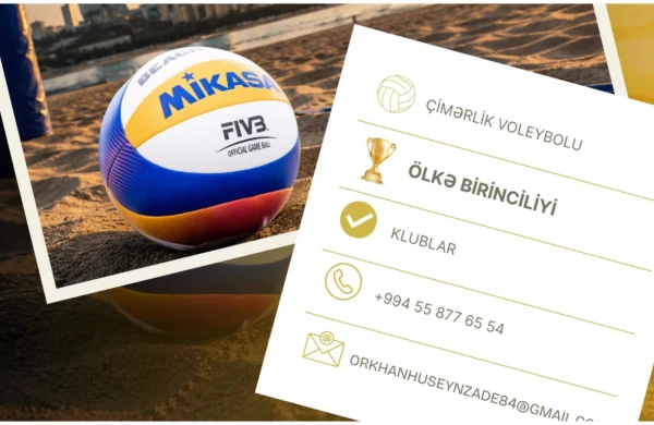 Çimərlik voleybolu üzrə klublararası Azərbaycan birinciliyi keçiriləcək