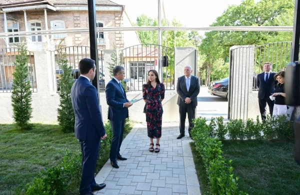 Leyla Əliyeva Şəki Şəhər İncəsənət Məktəbində olub&nbsp;