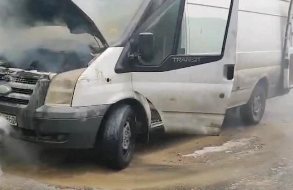 Masazırda yük maşını YANDI&nbsp;