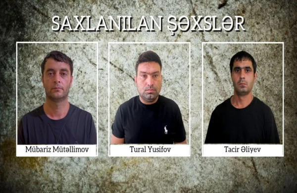 34 min manatlıq oğurluq edən üç nəfər həbs olundu
