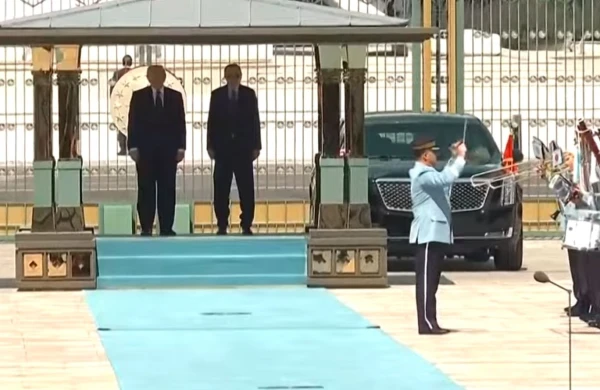 Ankarada prezident iqamətgahında Trampın rəsmi qarşılanma mərasimi olub&nbsp;