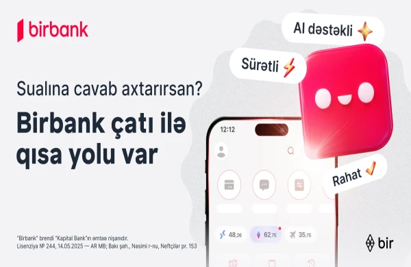 "Birbank"la bütün suallara cavab almağın QISA YOLU VAR&nbsp;