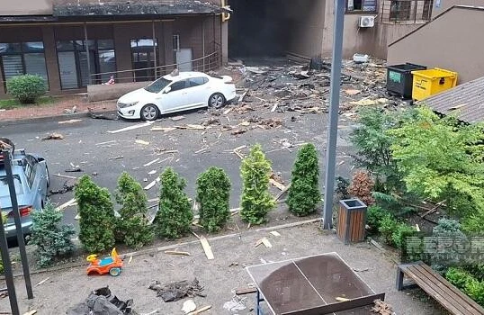 Rusiya Kiyevdəki Azərbaycan səfirliyini vurdu - Foto&nbsp;
